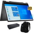 thumbnail image 1 of Dell Inspiron 7506-BLK Home and Business Laptop 2-in-1 (Intel i7-1165G7 4-Core, 16GB RAM, 4TB PCIe SSD, 15.6" Touch  4K UHD (3840x2160), Intel Iris Xe MAX, Win 10 Home) with ME2 Backpack , D6000 Dock, 1 of 6