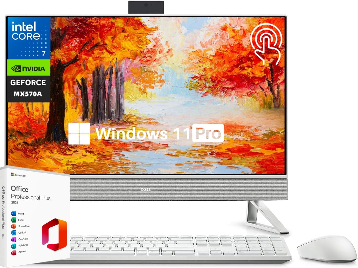 Dell Inspiron 7730 All-in-One Desktop, 27" FHD Touchscreen, Core 7-150U ...