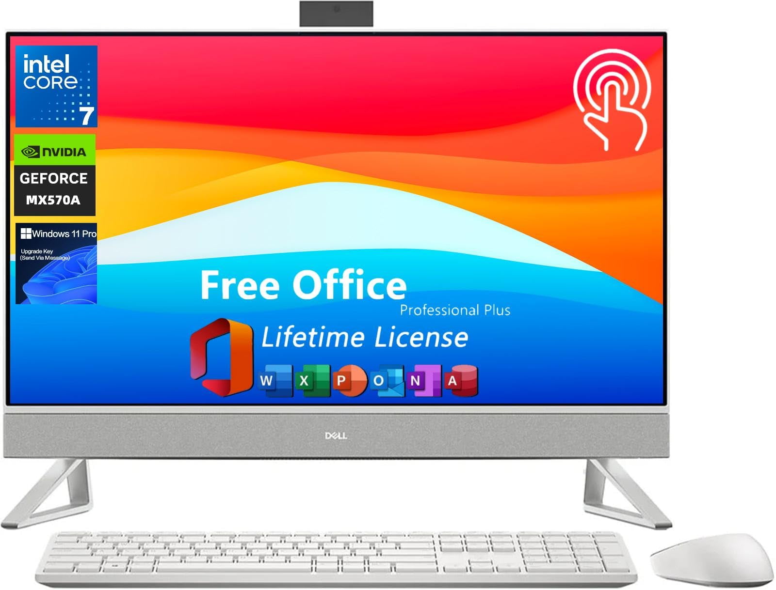 Dell Inspiron 7730 All in One Desktop Computer, 27" FHD Touchscreen ...