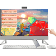Dell Inspiron 7730 All in One Desktop PC, 27 FHD Touchscreen, Intel 10-Core 7 150U, NVIDIA GeForce MX570A, 64GB RAM, 1TB SSD, Wi-Fi 6E, Wireless KB & Mouse, Windows 11 Pro