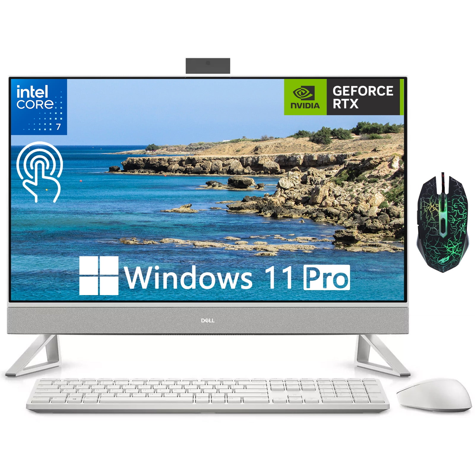Dell Inspiron 7730 Touchscreen All in One Desktop,27" FHD (1920 x 1080 ...