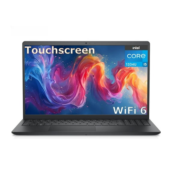 Dell Inspiron Business Laptop 15.6" IPS Full HD Touchscreen Intel core i5-1334U (Beat i7-1255U) Intel UHD Graphics 8GB RAM 512GB SSD HDMI 1.4 USB-C 3.2 Bluetooth Wi-Fi 6 Webcam Windows 11 Home Black