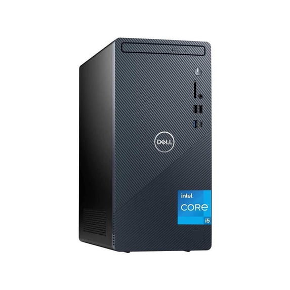 Dell Inspiron Desktop Computer Tower, 12th Gen Intel Core i5-12400, 32GB DDR4 RAM, 2TB SSD + 2TB HDD, Intel UHD Graphics 730, Wi-Fi 6, HDMI, Bluetooth, USB-C, Windows 11 Home, Cefesfy Laptop Stand