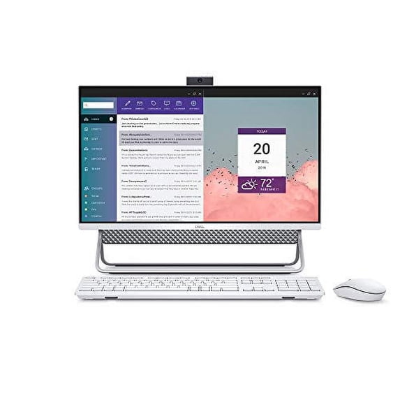 Dell Inspiron All in One 5490 23.8" FHD Touchscreen, 10th Gen Intel Core i5-10210U Processor, 256 PCle SSD HD, 8GB DDR4 RAM, Win 10 Home, 15-15.99 inches, Model:i5490-5043SLV-PUS