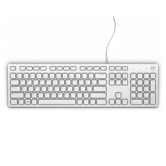 Dell KB216 Keyboard USB Qwerty US International 0580-ADGM - White