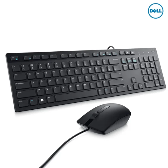 Dell KM300C Wired Keyboard and Mouse Combo - Black