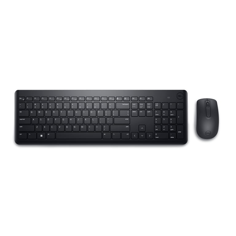 Dell, Wireless Keyboard and Mouse, Black, 2.4GHz Hot Keys