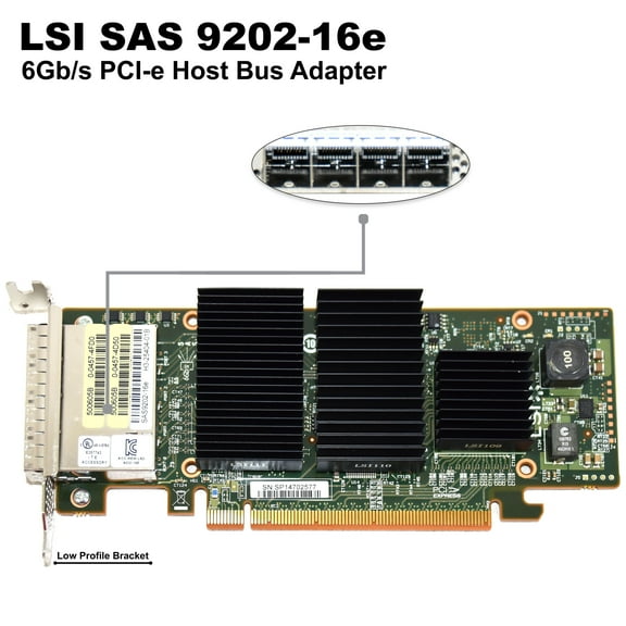 Dell LSI 920216E 16 Port SAS/SATA PCIe Host Bus Adapter (WPXP6)