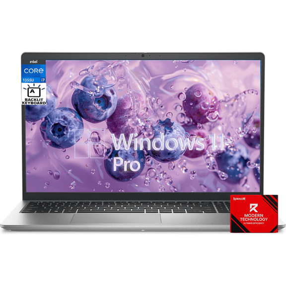 Dell Laptop 15.6-inch FHD 120Hz Display, 13th Gen Intel Core i7-1355U, 16GB DDR4 RAM, 1TB SSD, Intel UHD Graphics, Backlit Keyboard, Fingerprint, Windows 11 Pro, Silver