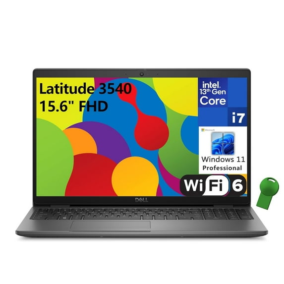 Dell Latitude 3000 3540 15.6" FHD Business Laptop Computer, 13th Gen Intel 10-Core i7-1355U up to 5.0GHz, 64GB DDR4 RAM, 2TB PCIe SSD, WiFi 6, Bluetooth, Type-C, FHD Webcan, Windows 11 Pro