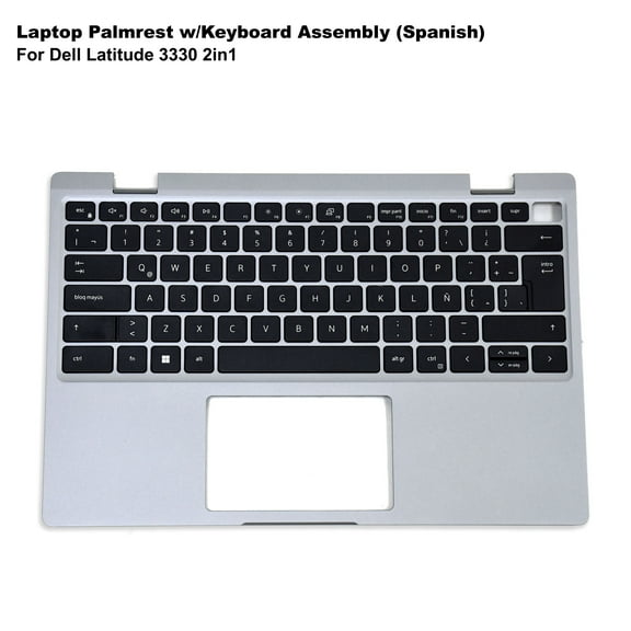 Dell Latitude 3330 2-in-1 Palmrest w/ Spanish Keyboard Assembly – 02WWM