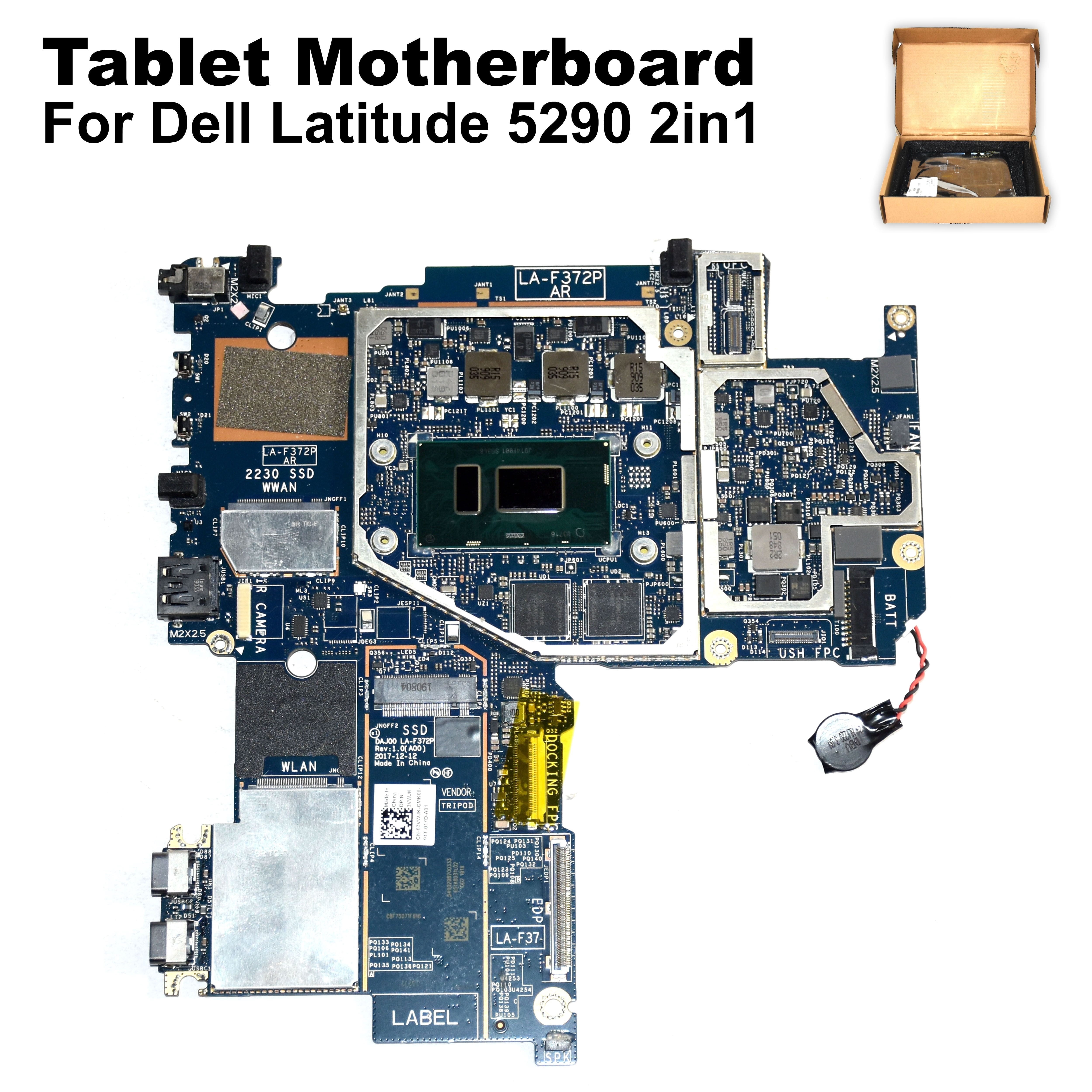 Dell Latitude 5290 2-in-1 Tablet Motherboard with Intel i7-8650U & 16GB RAM - 3VWJK