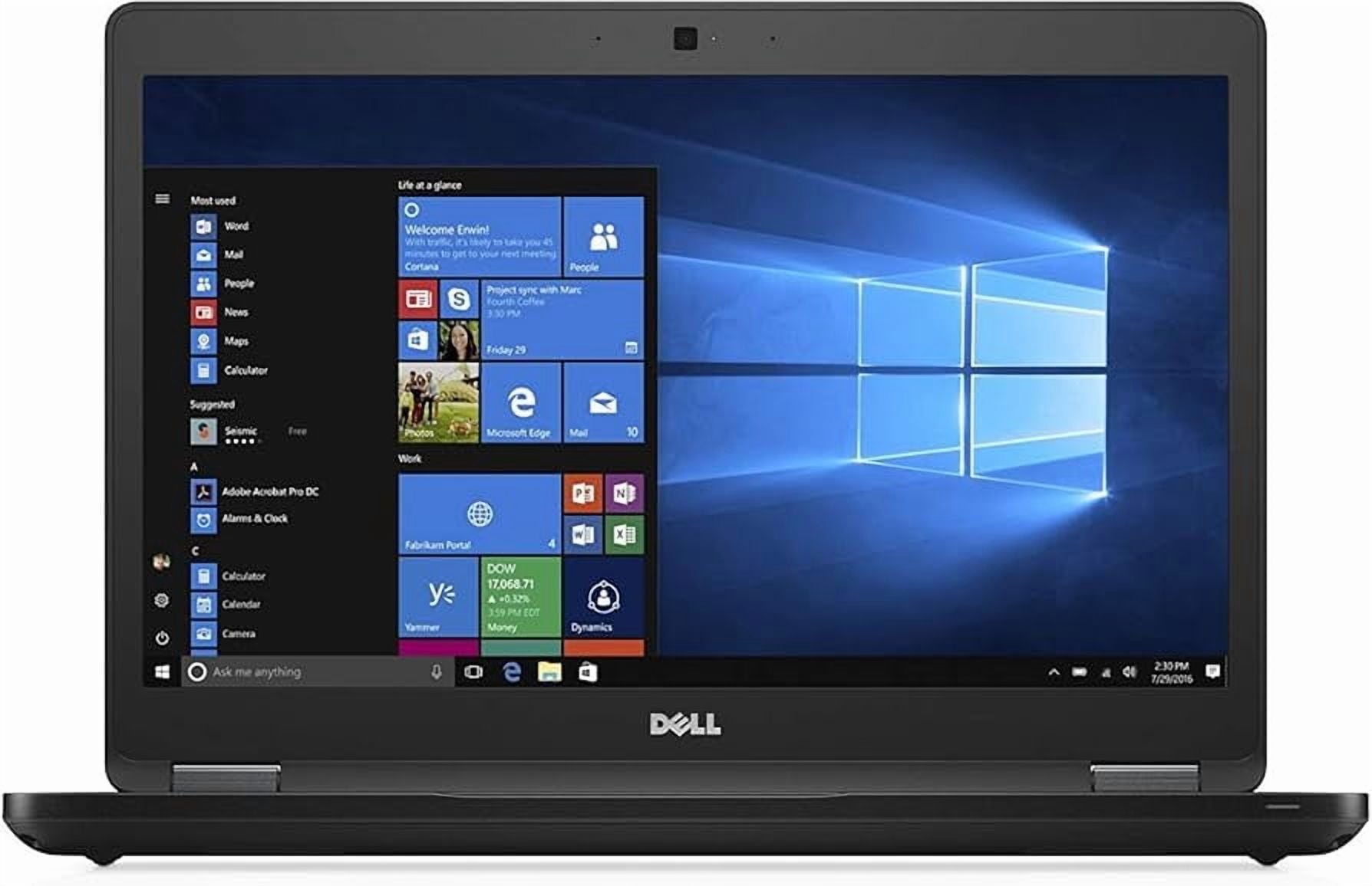 Restored Dell Latitude 5480 Laptop - Intel Core i5-6300U 16GB 256GB SSD Windows 10 - 14" FHD Display (Refurbished)