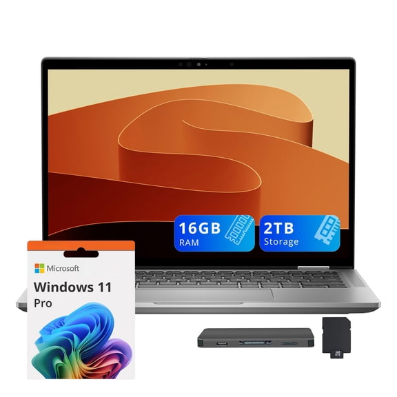 Dell Latitude 7450 Ultra Lightweight 14" FHD+ Business Laptop, Intel Ultra 7 165H, 16GB RAM, 2TB Storage (1TB SSD+1TB Docking Station), Intel Xe LPG Graphics, Backlit Keyboard, Win 11 Pro, Gray