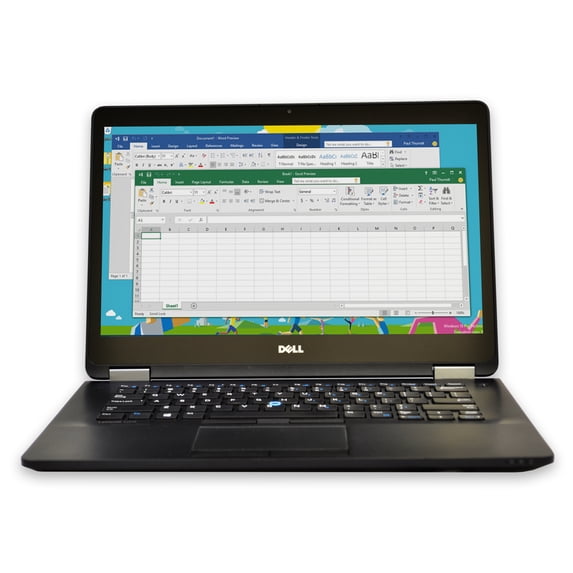 Dell Latitude E7470 Laptop Computer, 2.40 GHz Intel i5 Dual Core Gen 6, 8GB DDR3 RAM, 120GB Solid State Drive (SSD) SSD Hard Drive, Windows 10 Professional 64 Bit, 14" Screen Refurbished