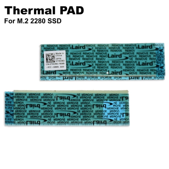 Dell M.2 2280 NVMe SSD Heatsink Thermal Pad Cooler  7W29D