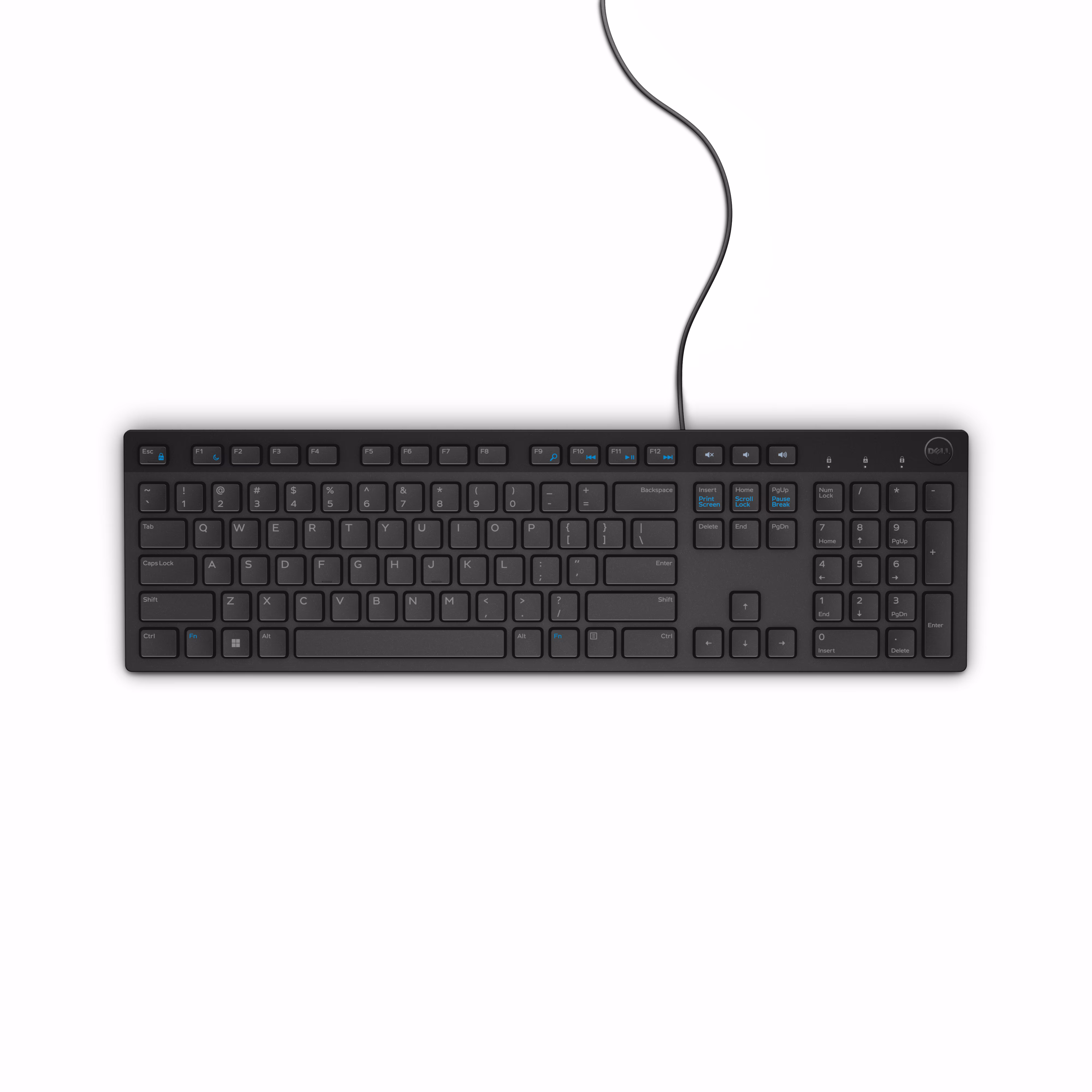 Dell Multimedia Keyboard-KB216 - US International QWERTY - Black
