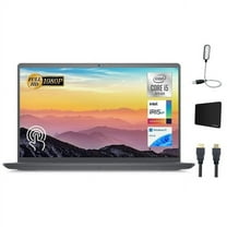 Dell Newest Inspiron Laptop, 15.6" FHD IPS Touchscreen, Intel Core i5-1155G7(Beats i7-1065G7) Processor, 12GB RAM, 256GB SSD, Wi-Fi, Bluetooth, Windows 11 Home, Carbon Black   Mazepoly Accessories