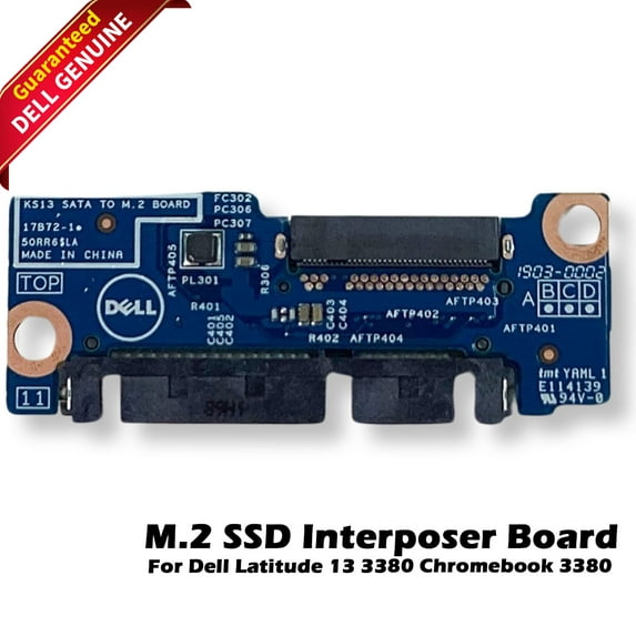 Dell OEM Latitude 13 3380 2.5" SATA-M.2 SSD Interposer Board 50RR6 THC03 FC16G(New)