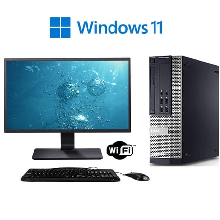 Dell OptiPlex 3020 Desktop Computer PC, 3.20 GHz Intel i5 Quad Core , 16GB DDR3 RAM, 1TB HDD, Windows 10 Professional 64-Bit, Wi-Fi with 22" LCD Monitor