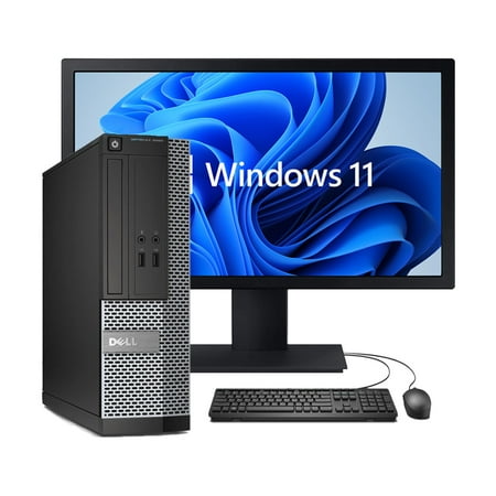 Dell OptiPlex 3020 Desktop Computer PC SFF, Intel Core i5 3.6 GHz, 8GB RAM, 2TB 248GB SSD Solid State, DVDRW, Windows 11 Pro 64bit (Monitor Not Included)