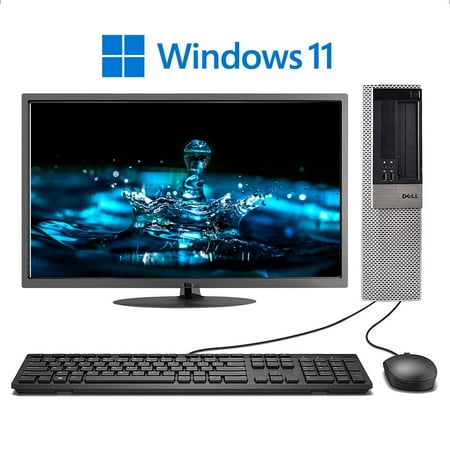 Dell OptiPlex 3020 Desktop Tower Computer, Intel Core i5, 16GB RAM, 500GB HD, DVD-ROM, Windows 10 Professional, Black