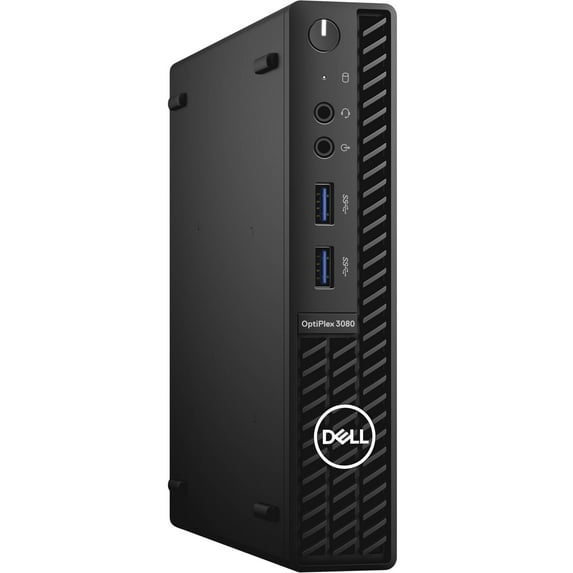 Dell OptiPlex 3080 Micro Form Factor Business Black Desktop (6-Core Intel i5-10500T, 64GB RAM, 256GB PCIe SSD + 1TB HDD (2.5), Intel UHD 630, RJ-45, HDMI, Display Port, Win 10 Pro)