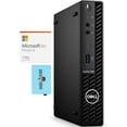 thumbnail image 1 of Dell OptiPlex 3090 Micro Home/Business Mini Desktop (Intel i5-10500T 6-Core, Intel UHD 630, 16GB RAM, 2TB HDD (2.5), Wifi, Win 10 Pro) with Microsoft 365 Personal , Hub, 1 of 6