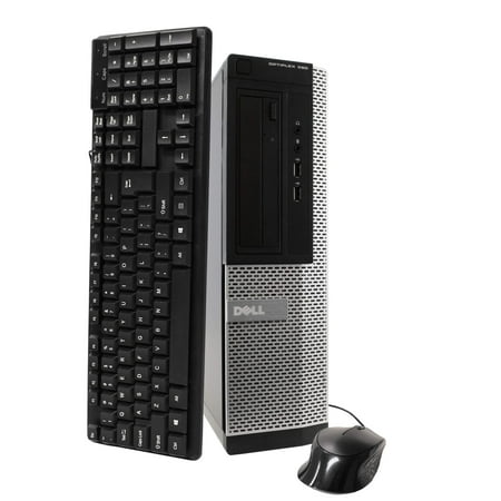 Dell OptiPlex 390 Desktop Tower Computer, Intel Core i5, 8GB RAM, 240GB SSD, DVD-ROM, Windows 10, Black