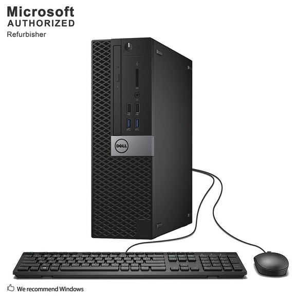 Pre-Owned Used Grade A Dell OptiPlex 5040 SFF Desktop PC Intel Quad Core I5-6500 3.2Ghz, 8G DDR4, 1T HDD, DP, HDMI, WiFi, Bluetooth, DVDRW, Mouse and Keyboard, Windows 10 Pro 64 Bit