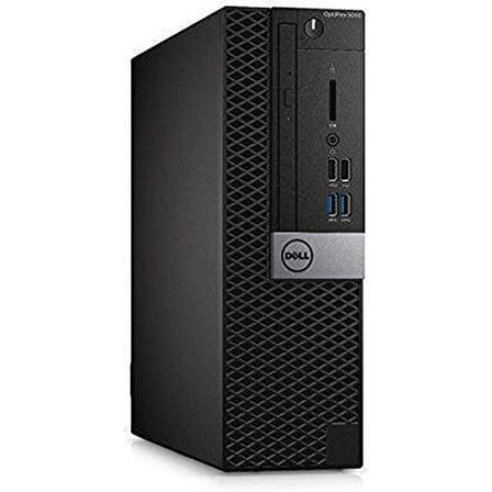 Pre-Owned Dell OptiPlex 5050 Small Form Factor Desktop, Intel Core i5-6500, 16GB DDR4 RAM, 512GB SSD, Windows 10 Pro Black