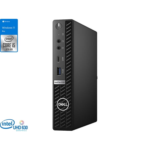Dell OptiPlex 5090 Mini PC, Intel Core i5-10500T Upto 3.8GHz, 16GB RAM, 1TB NVMe SSD, DisplayPort, HDMI, Wi-Fi, Bluetooth, Windows 10 Pro