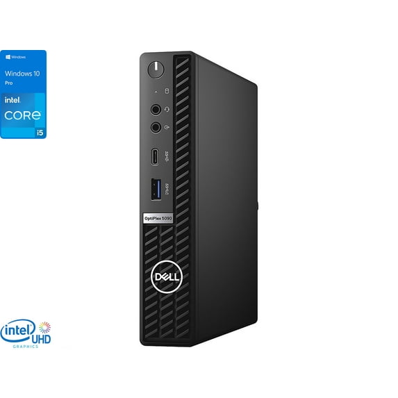 Dell OptiPlex 5090 Mini PC, Intel Core i5-11500T Upto 3.9GHz, 8GB RAM, 256GB NVMe SSD, DisplayPort, Wi-Fi, Bluetooth, Windows 10 Pro (CWKC3)