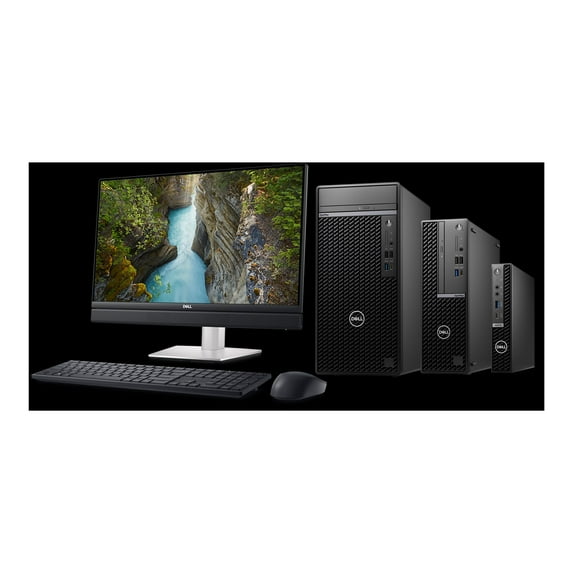 Dell OptiPlex 7000 7010 Desktop Computer - Intel Core i7 13th Gen i7-13700 Hexadeca-core (16 Core) 2.10 GHz - 16 GB RAM DDR5 SDRAM - 256 GB M.2 PCI Express NVMe SSD - Tower - Black - Intel Chip -