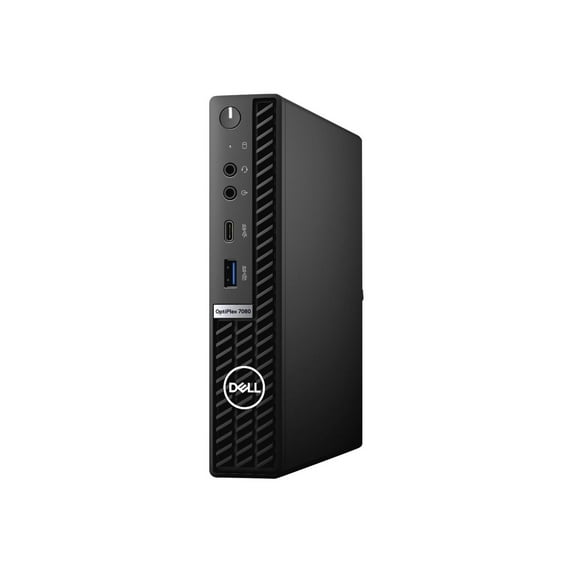 Dell OptiPlex 7000 7080 Desktop Computer, Intel Core i7 10th Gen i7-10700 Octa-core (8 Core) 2.90 GHz, 16 GB RAM DDR4 SDRAM, 256 GB SSD, Micro PC, Black