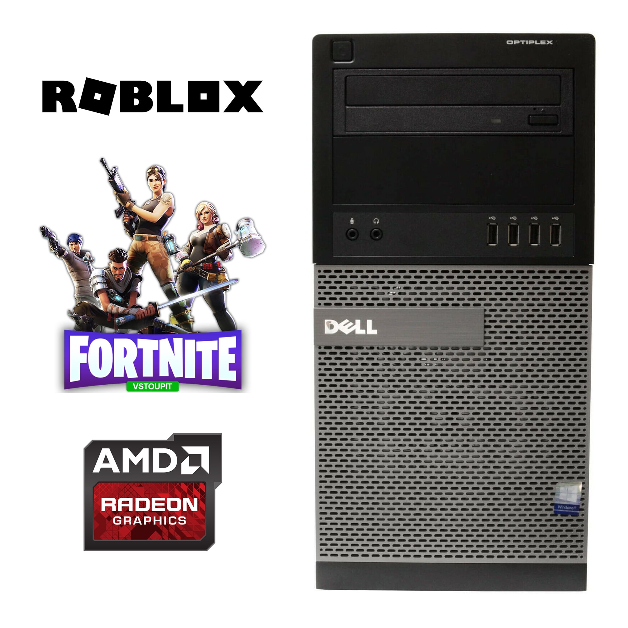 Dell OptiPlex 7010 Gaming Computer Tower, Intel i5 Quad Core Gen 3, with  Radeon Graphics, 8GB DDR3 RAM, 128GB SSD + 500GB HDD, WiFi, Windows 11  (Used) (Roblox Ready) 