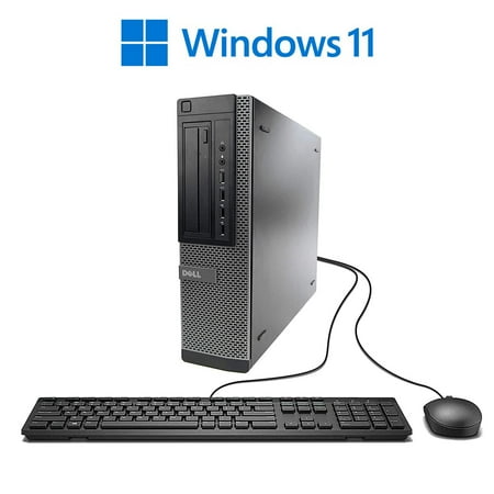 Pre-Owned Dell OptiPlex 7010 SFF Desktop Computer, Intel Core i5, 16GB RAM, 500GB HD, DVD, Wi-Fi (Monitor Not Included), Windows 11 Used