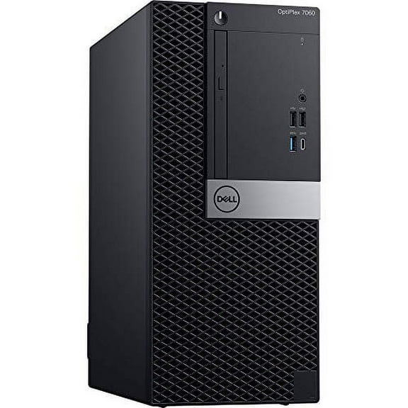 Pre-Owned Dell OptiPlex 7060 Tower Computer, Intel Hexa Core i7-8700 up to 4.6GHz, 16G DDR4, 512G SSD, Windows 10 Pro 64 Bit-Multi-Language Supports English/Spanish/French