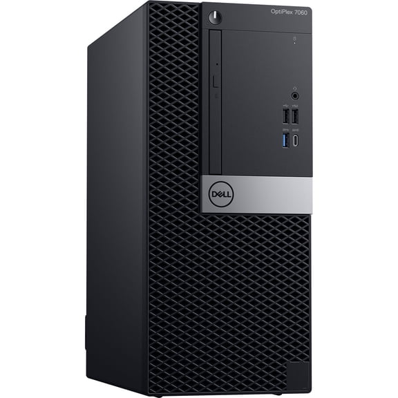 Pre-Owned Dell OptiPlex 7060 Desktop Tower, Intel Core i7, 16GB, 512GB SSD, DVD,
