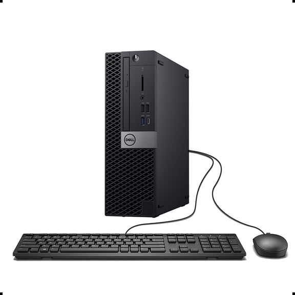 Pre-Owned Dell OptiPlex 7070 SFF High Performance Desktop Computer, Intel Six Core i5-9500 up to 4.4GHz, 8G DDR4, 512G SSD, DVD, WiFi, BT, 4K Support, DP, HDMI, Win 10 Pro 64 English/Spanish/French Used Grade A