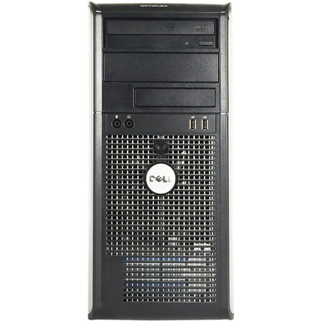 Dell OptiPlex 745 Tower Desktop PC with Intel Core 2 Duo E6700 Processor, 4GB Memory, 160GB Hard Drive and Windows 10 Home (Monitor Not Included)