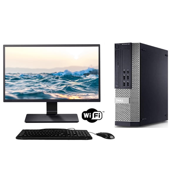 Restored Dell OptiPlex 9020 Desktop Computer PC, 3.20 GHz Intel i5 Quad Core Gen 4, 8GB DDR3 RAM, 500GB HDD, Windows 7 Home 64-Bit, Wi-Fi with 22" LCD Monitor (Refurbished)