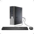 thumbnail image 1 of Pre-Owned Dell OptiPlex 990 USFF Desktop Computer PC, Intel Quad Core i5-2400S up to 3.3GHz, 16G DDR3, 256G SSD, WiFi, BT, DP, VGA, Windows 10 Pro 64 Bit-Multi-Language Supports En/Sp/Fr Used Grade A, 1 of 1