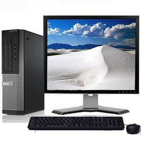 Dell OptiPlex Computer 8GB RAM Windows 11 Pro 64, WIFI I3-2100 Dual Core 3.1Ghz with 17" LCD Monitor 2TB HDD.