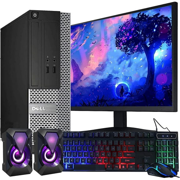 Dell OptiPlex Desktop Computer, Intel Core i5, 16GB, 2TB HD, Black, 3010 (Refurbished)