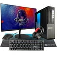 thumbnail image 1 of Dell OptiPlex Desktop Computer PC w/RGB Lighting, Ultra-Fast Intel i5 Quad-Core, 8GB RAM, 500GB SSD, DVD-RW, Windows 10 Home, WiFi, Includes 24" Monitor and Periphio 4-in-1 Kit, 1 of 8