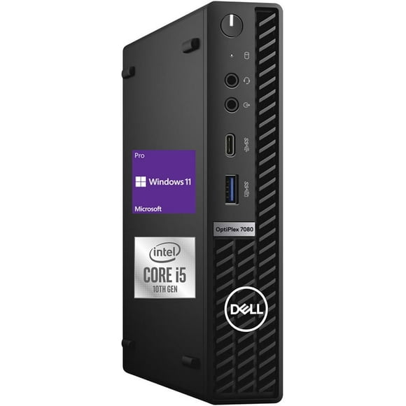 Pre-Owned Dell Optiplex 3000 3080 Micro Tower Desktop (2020) | Core i5 - 256GB SSD - 8GB RAM | 6 Cores @ 3.6 GHz - 10th Gen CPU