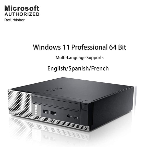 Restored Dell Optiplex 3020 Desktop Computer PC, 3.10 GHz Intel Core i3, 8GB DDR3 RAM, 500GB SATA Hard Drive, Windows 11 Home 64bit