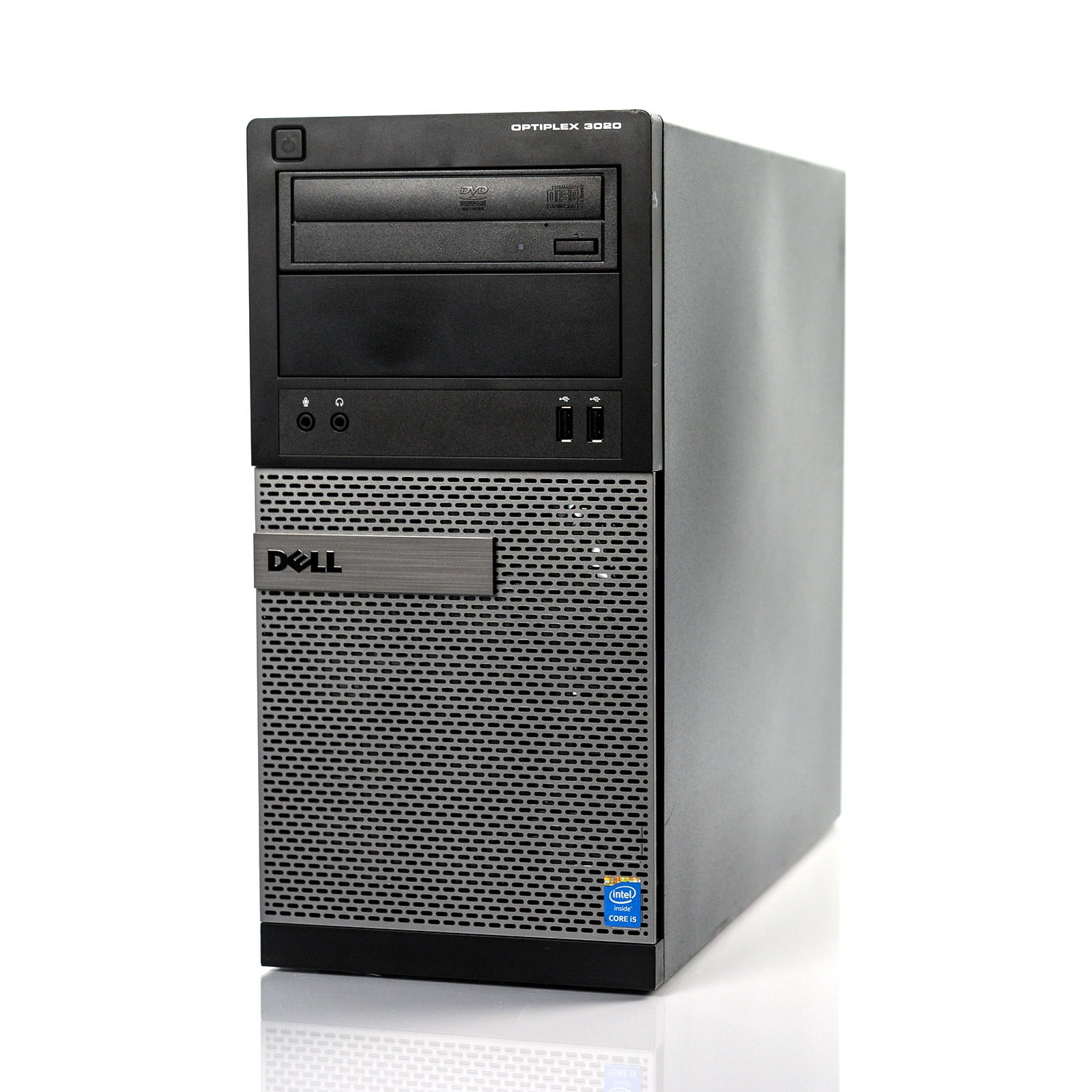 Dell Optiplex 3020 MT Desktop Tower Computer, Intel Core i5-4590, 8GB RAM,  128GB SSD, DVD-ROM, Windows 10 Pro, Black (Used)
