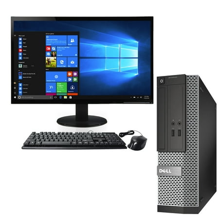 Dell Optiplex 3020 SFF Computer Intel Core I5-4570 8GB DDR3 256GB SSD WiFi USB 3.0 Displayport Windows 10 Home includes 22" LCD Monitor